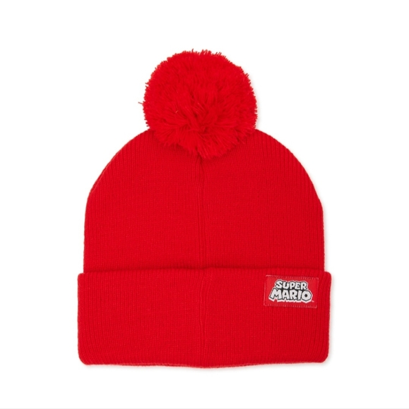 Nintendo Super Mario Embroidered Rib Knit Beanie - Picture 2 of 3